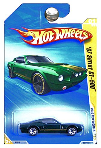 Hot Wheels 2010 New Models 1967 Ford Shelby Mustang GT500 GT-500 Green with Gold Stripes