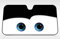 Napolex Disney Cars Auto Parasol para parabrisas delantero con NEGRO