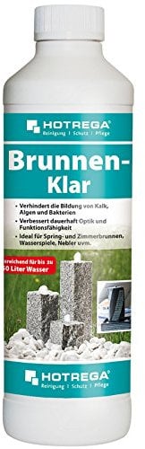 HOTREGA Brunnen-Klar 500 ml | Brunnenreiniger gegen Kalk Algen und Bakterien | für Innen- und Außenbereich | geeignet für Zier- und Gartenanlagen