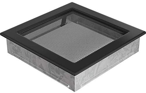 Griglia di ventilazione KRATKI Griglia per camino 22cm x 30cm nera con feritoie
