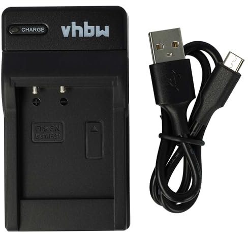 vhbw Chargeur de Batterie USB Compatible avec Sony NP-BG1, NP-FG1 Socle de Chargement pour caméra