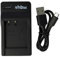 vhbw Chargeur de Batterie USB Compatible avec Sony NP-BG1, NP-FG1 Socle de Chargement pour caméra