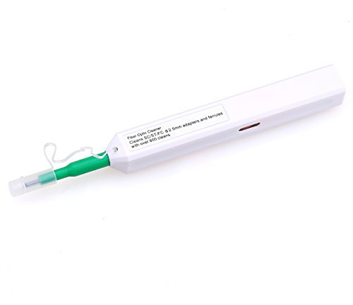 en Un Seul Clic Stylo de Nettoyage pour connecteur SC St et FC Connecteurs Fibre Optique (Vert)