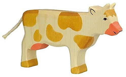 Holztiger Kuh, stehend, braun, 80010
