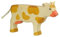 Holztiger Kuh, stehend, braun, 80010