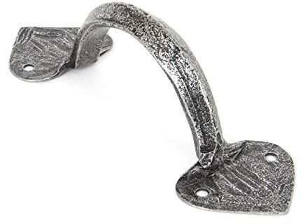Handmade Gothic D Handle 6 - Pewter Patina