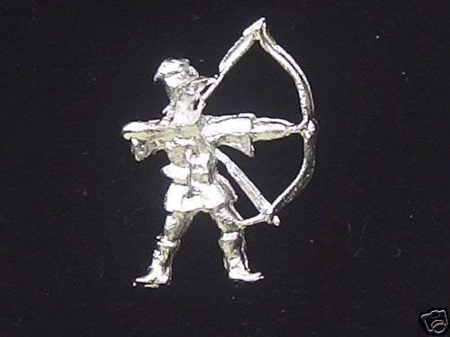 ROBIN HOOD ARCHERY S/PLATED QUALITY LAPEL PIN BADGE