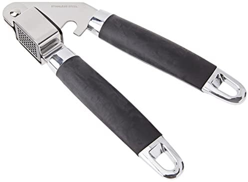 Stellar James Martin Garlic Press, Soft Grip Anti-Slip Handles, Dishwasher Safe