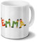 printplanet Tasse mit Namen Emma - Motiv Holzbuchstaben - Namenstasse, Kaffeebecher, Mug, Becher, Kaffeetasse - Farbe Weiß