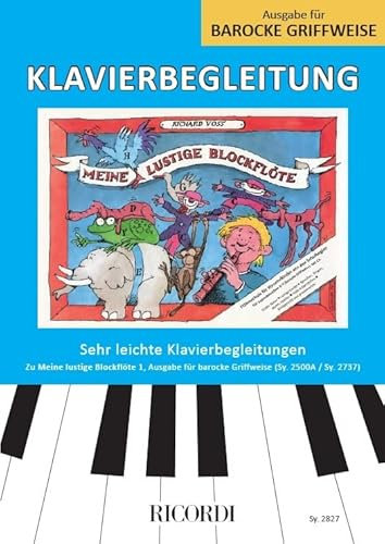Meine lustige Blockflöte Band 1 (barocke Griffw.) (PIANO)