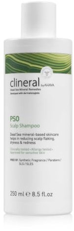 AHAVA Clineral PSO Scalp Shampoo, 250 ml