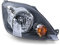 Scheinwerfer H4 Schwarz mit Motor Rechts für Ford Fiesta JH JD 05-07