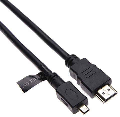 Cable de raccordement compatible avec BlackBerry Z30, Asus Zenbook, Sony DSC-HX400V, IdeaTab S6000H, Gopro HERO5, HERO4 Black, HERO4 Silver, HERO3+, HERO3 a TV Moniteur avec Port HDMI | 3m