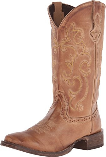 Roper Womens Lindsey Boot, Tan, 8.5