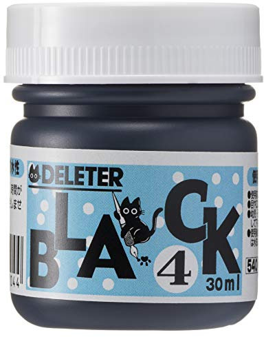 Deleter Encre Manga Noire 4 (Mat, Extra Sombre, Résistante à l'Eau) 30 ml