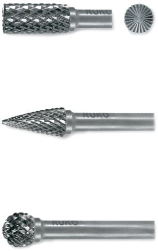 Ruko 116001 Hartmetall Frässtiftesatz, 3-teilig