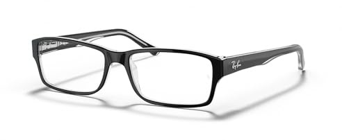 Ray-Ban RX5169 2034 52-16 Rayban RX5169 2034 52-16 Rechteckig Brillengestelle 54, Schwarz