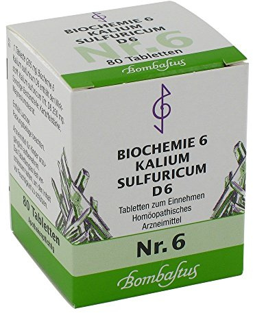 Bombastus Biochemie 6 Kalium sulfuricum D 6 Tabletten, 80 St