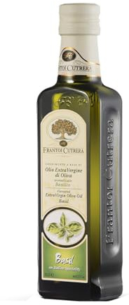 Frantoi Cutrera - Condimento a base di olio extra vergine di oliva 98% aromatizzato al basilico - 0.25 l