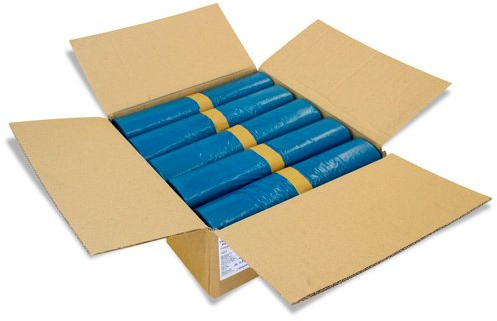 20 sacs poubelle bleus 240 litres - 10 pièces sur un rouleau - SACS POUBELLE en LPDE RECYCLÉ