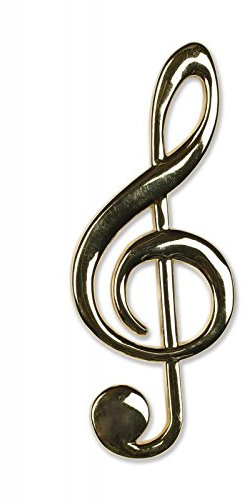 Vienna World Magnet Violinschlüssel/Notenschlüssel Gold - Schönes Geschenk für Musiker