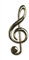 Vienna World Magnet Violinschlüssel/Notenschlüssel Gold - Schönes Geschenk für Musiker