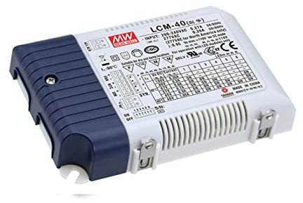 MeanWell Alimentatore LED dimmerabile 0-10 V/PWM, LCM-40; Corrente costante