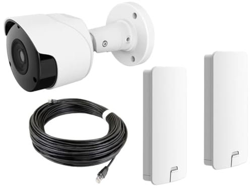 Long Range Wireless HD Lambing Camera Kit with 1080p Outdoor IP Camera, Wifi Bridges, 2km+ Range