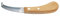 Kerbl - Cuchillo para pezuñas (hoja de doble filo mediano, mango de madera ergonómico)