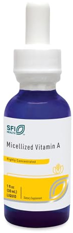 Klaire Labs SFI Health Micellized Vitamin A Drops, 1 Fl Oz, 600 Servings