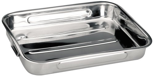 Ibili 651830 - Rustidera Inox con asas abatibles 31x24x5,5 cm Bistrot