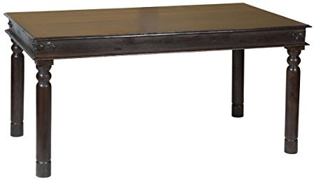 MiaMöbel Esstisch Colombo 180x90 cm Kolonialstil Massivholz Pinie Walnuss