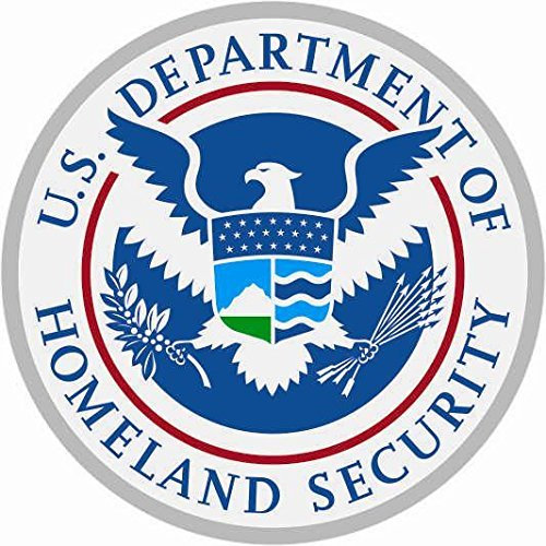 U24 Aufkleber Homeland Security Seal Siegel Autoaufkleber Sticker Konturschnitt