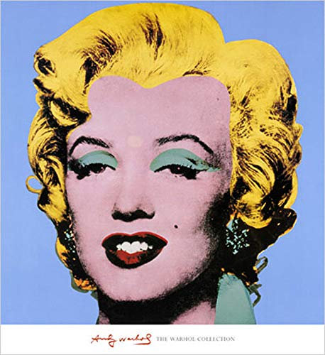 empireposter Warhol, Andy - Shot - Blue Marilyn - Kunstdruck Gemälde Film-Kino-Movie Marilyn Monroe - 65x71 cm