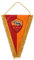 GIEMME AS ROMA Pennant, Rot, 28 x 20 cm, Dreieckig, Sportveranstaltungen oder Versammlungen