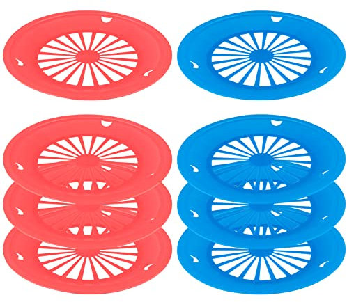 Cosmos Pack of 8 Reusable Plastic Paper Plate Holders, Holding 9 Paper Plates for BBQ's, Parties, & Camping