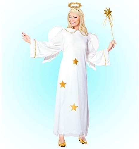 W WIDMANN MILANO Party Fashion - Kostüm Engel, Kleid, Flügel, Heiligenschein, Weihnachten, Krippenspiel, Karneval