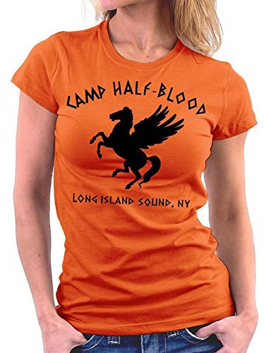 Million Nation Camp Halfblood T-shirt pour femme, Orange, M