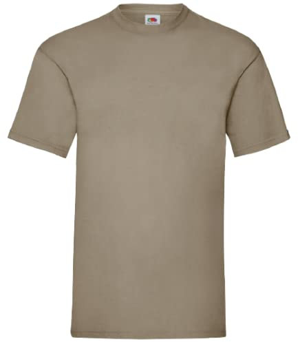 Fruit of the Loom Men's Short-Sleeved T-Shirt - Brown - Large