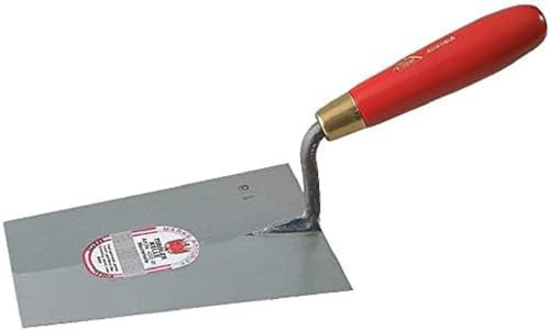 Stubai Maurerkelle 4200 (Angel geschmiedet, konisches Blatt, Länge 180 mm, Breite 125 mm, Heft rot, Schweißung verputzt) 420003