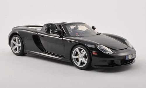 Porsche Carrera GT, schwarz, 2004, Modellauto, Fertigmodell, Motormax 1:18