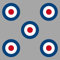 GreenIT Aufkleber Sticker 3cm Target Mod UK GB England Roller Vespa Symbol Zeichen Auto Motorrad (5)
