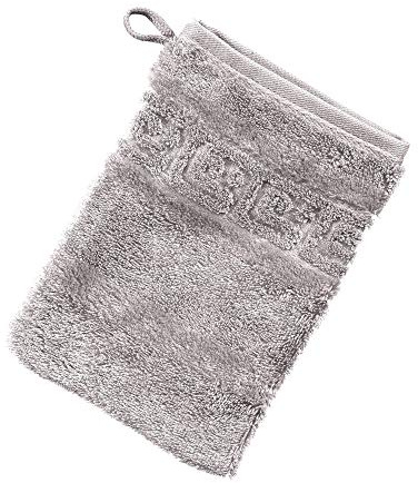 Cawö Waschhandschuh 1001 Noblesse Walk-Frottier hellgrau Größe 16x22 cm