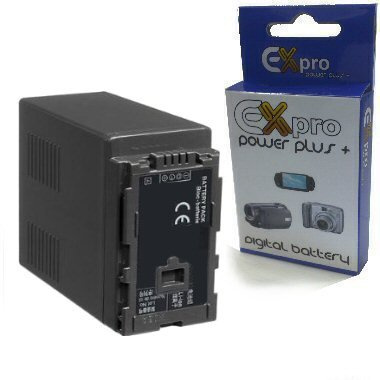 Ex-Pro VW-VBG6, VWVBG6, VW-VBG6-K [EXACT] High Power Plus+ 4500mAh 2 Year Warranty Replacement ID Secured Lithium Li-on Camcorder Battery for Panasonic Camcorders