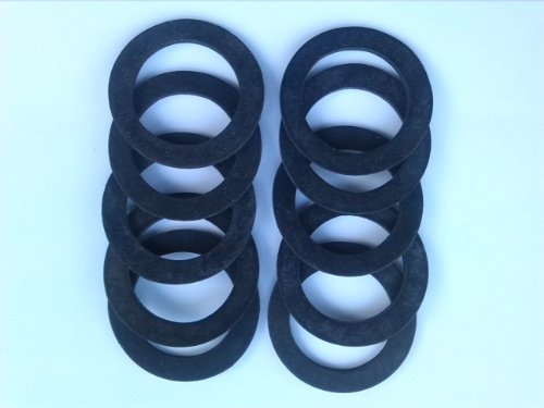 GASERVE LONDON LTD Central Heating Pump Washers (Stainless Steel, Flat, 1 Inch, 10 Pieces) - 1938160031