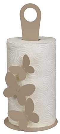 Porta scottex rotolo carta cucina BUTTERFLY FARFALLE Sabbia Beige I Love Arti & Mestieri