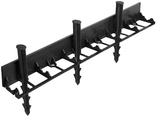 geoBORDER Rasenkante Beeteinfassung Land-Grid Beetumrandung Raseneinfassung Pflastersteine Mähkante (7.8) + 3 Nägel pro Meter