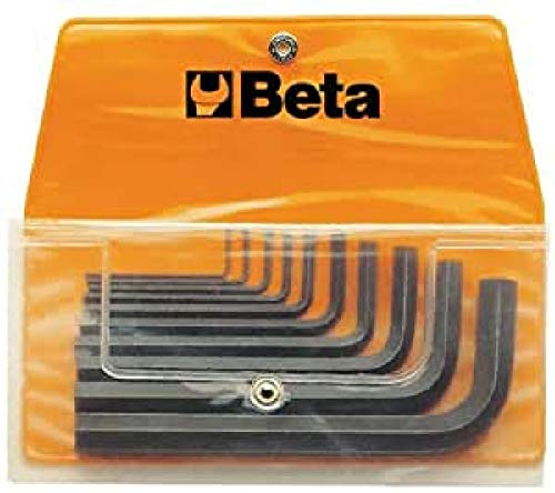 Beta 96N/B10 - Sechskant-Stiftschlüsselsatz, 10teilig, gebogen (Art. 96N), in Tasche