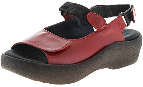 Wolky 3204-Jewel Ledersandale für Damen, Rot - rot - Größe: 39 EU