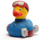 Duckshop I Badeente I Quietscheente I Snowboard Ente I L: 7,5 cm I inkl. Badeenten-Schlüsselanhänger im Set I Geschenk für Wintersportler I Geschenk Winterurlaub I Geschenk Ski-Urlaub